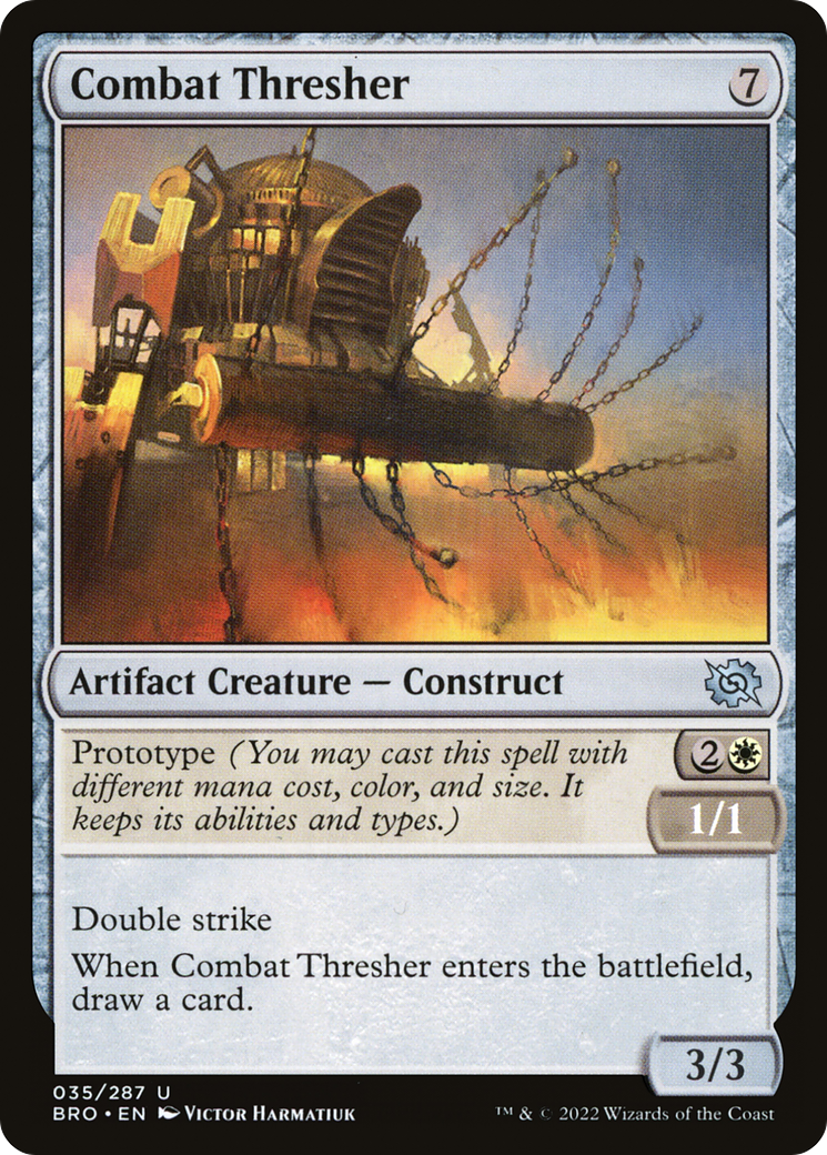 Combat Thresher - Uncommon Artifact Creature — Construct card from The Brothers' War