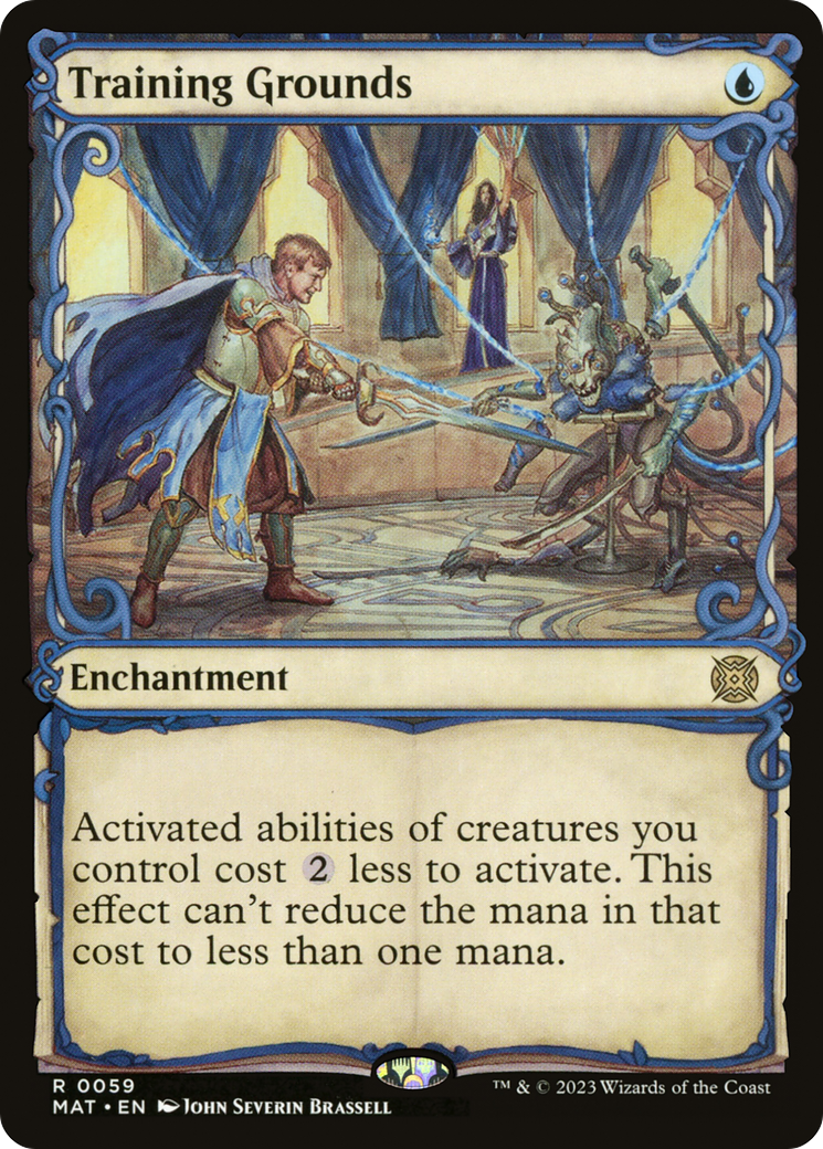 Training Grounds - Rare Enchantment card from March of the Machine: The Aftermath