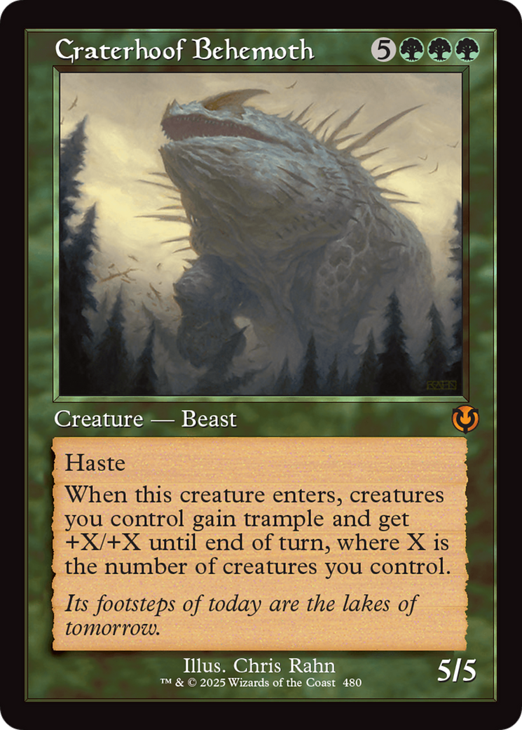 Craterhoof Behemoth - Mythic Creature — Beast card from Innistrad Remastered