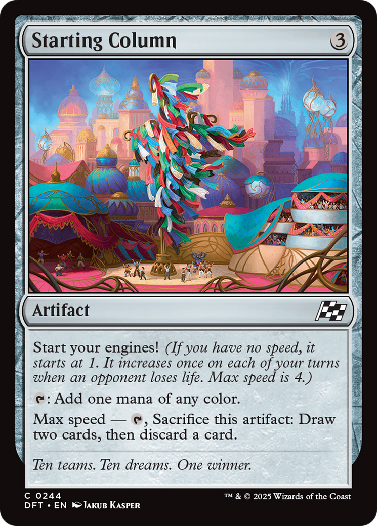 Starting Column - Common Artifact card from Aetherdrift