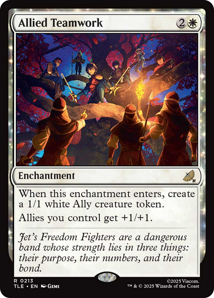 Allied Teamwork - Rare Enchantment card from Avatar: The Last Airbender Eternal