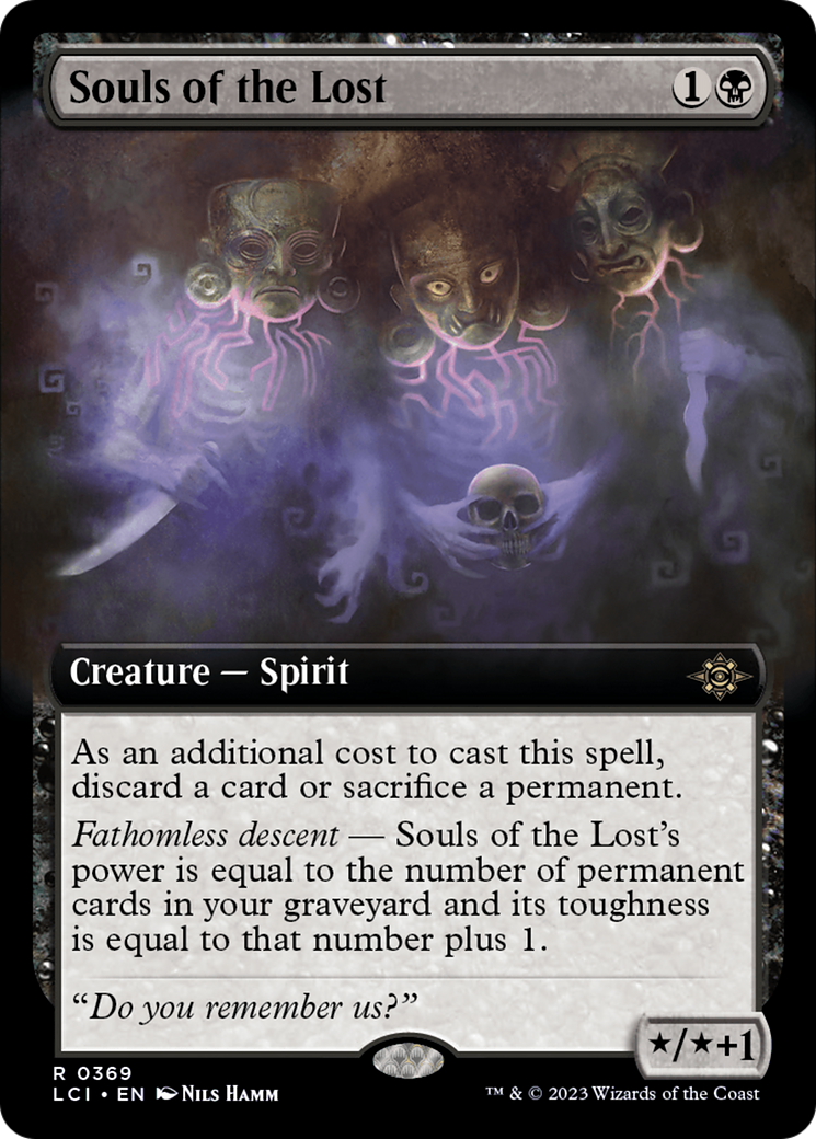 Souls of the Lost - Rare Creature — Spirit card from The Lost Caverns of Ixalan