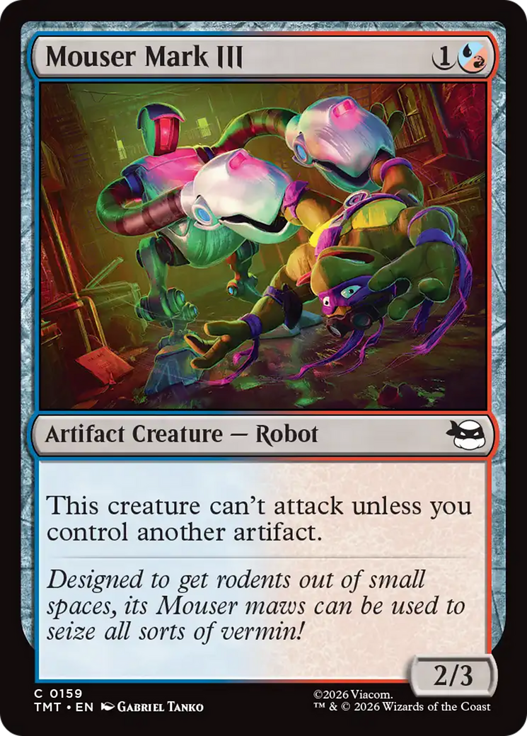 Mouser Mark III - Common Artifact Creature — Robot card from Teenage Mutant Ninja Turtles