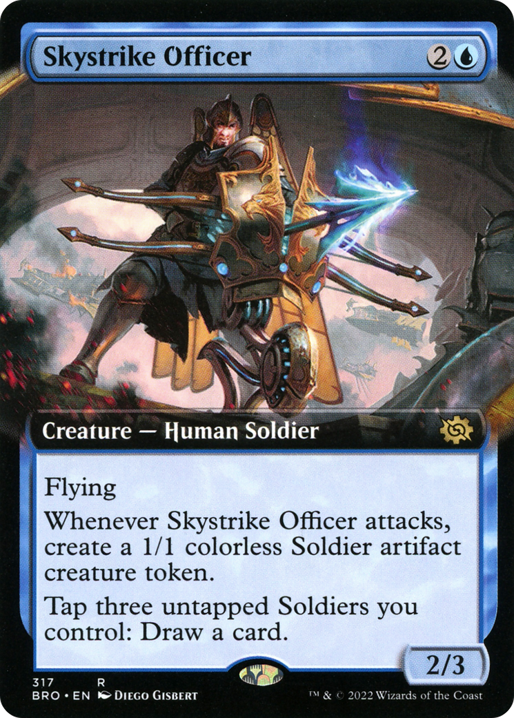 Skystrike Officer - Rare Creature — Human Soldier card from The Brothers' War