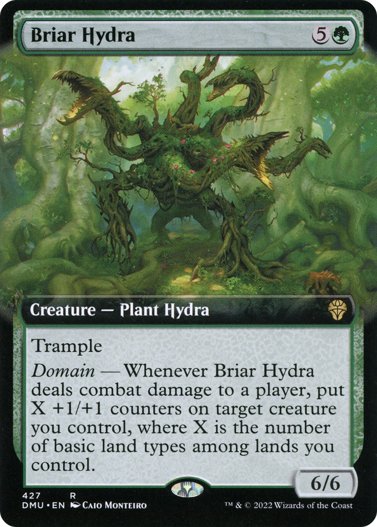 Briar Hydra - Rare Creature — Plant Hydra card from Dominaria United