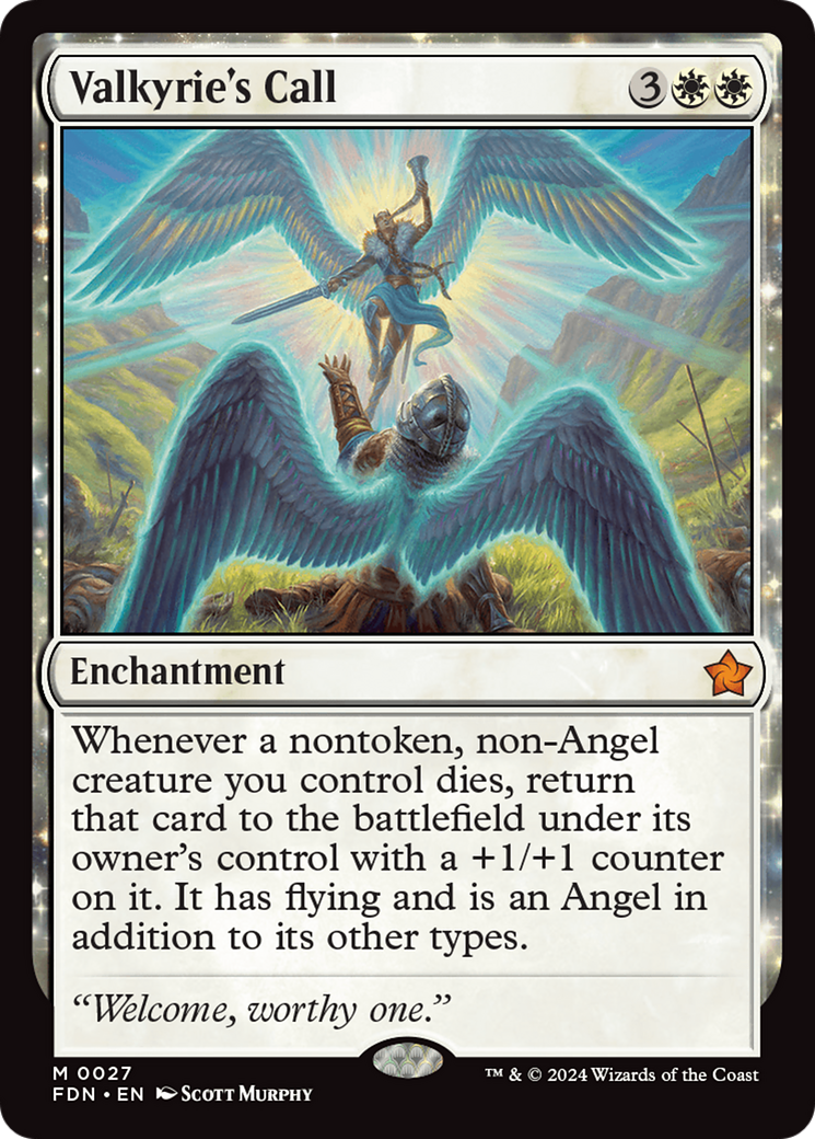 Valkyrie's Call - Mythic Enchantment card from Foundations