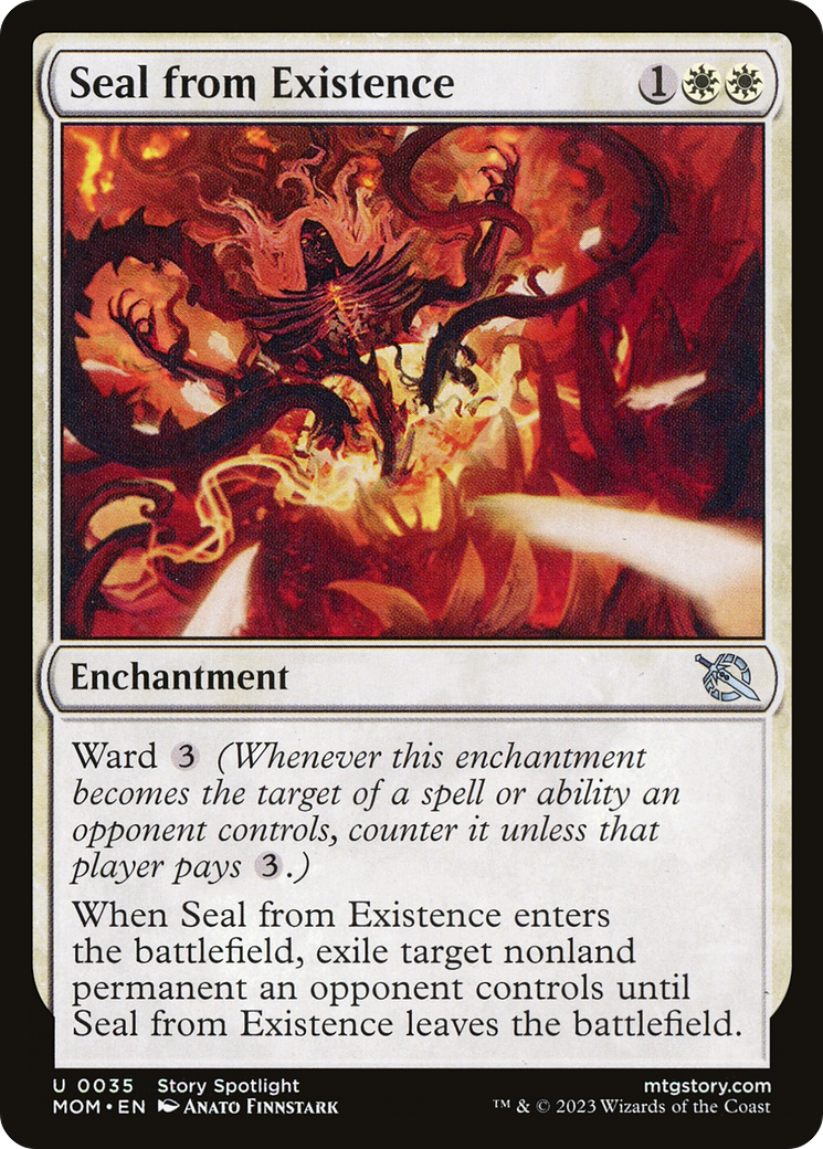 Seal from Existence - Uncommon Enchantment card from March of the Machine