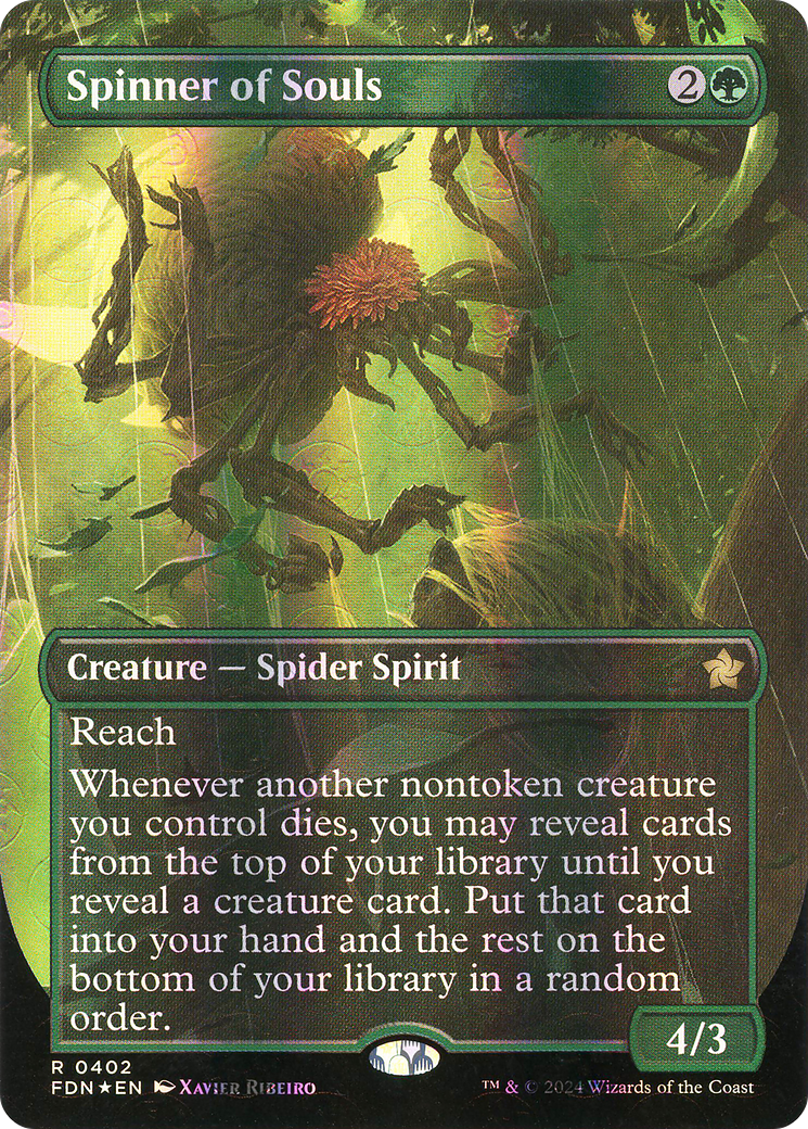 Spinner of Souls - Rare Creature — Spider Spirit card from Foundations