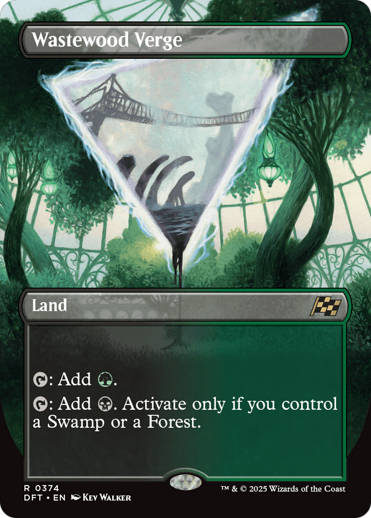 Wastewood Verge - Rare Land card from Aetherdrift