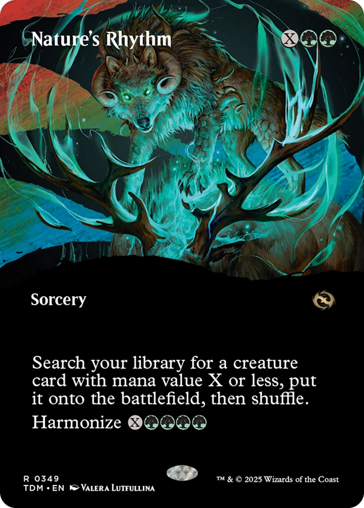Nature's Rhythm - Rare Sorcery card from Tarkir: Dragonstorm