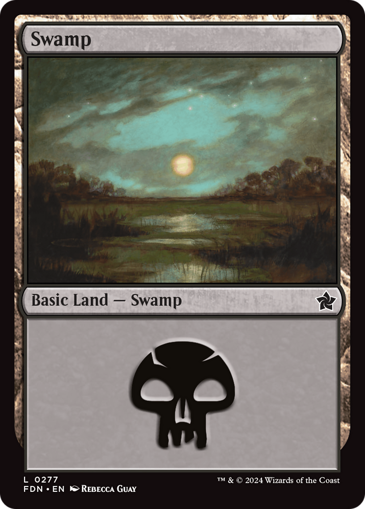 Swamp - Common Basic Land — Swamp card from Foundations