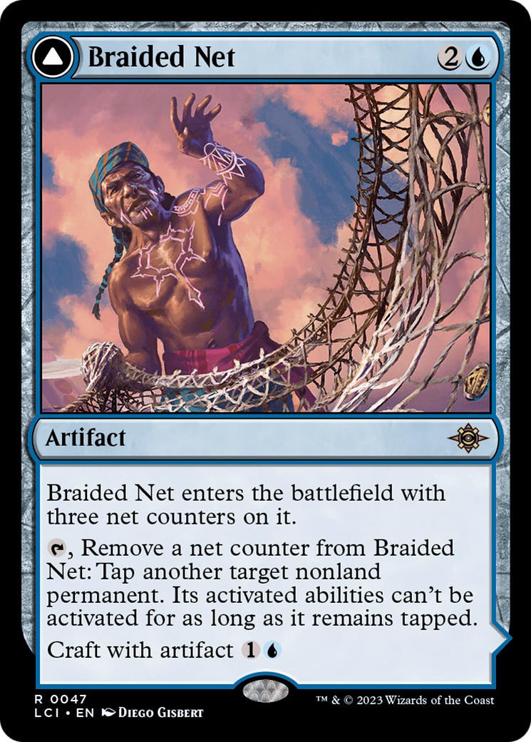 Braided Net // Braided Quipu - Rare Artifact card from The Lost Caverns of Ixalan