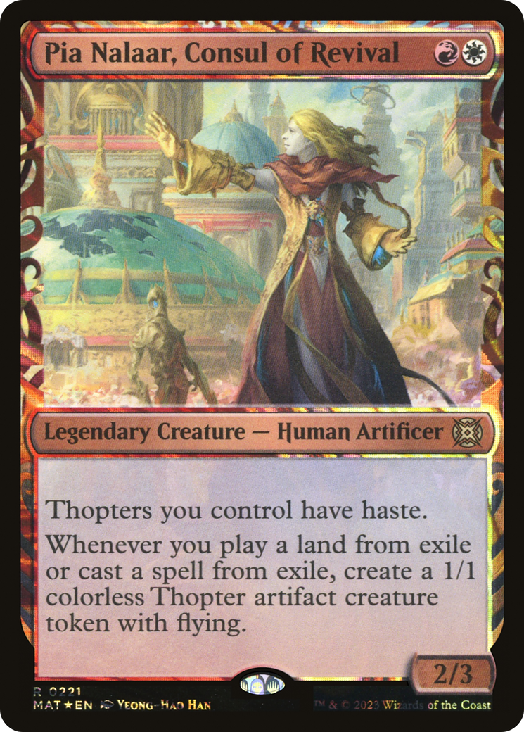 Pia Nalaar, Consul of Revival - Rare Legendary Creature — Human Artificer card from March of the Machine: The Aftermath