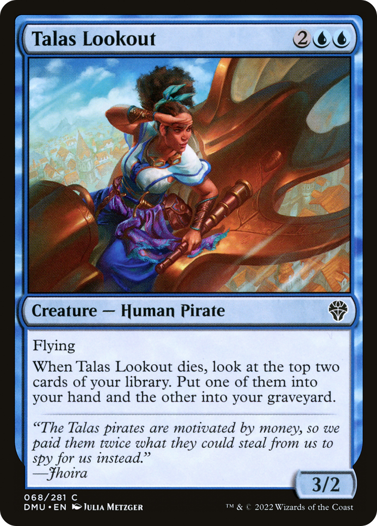 Talas Lookout - Common Creature — Human Pirate card from Dominaria United