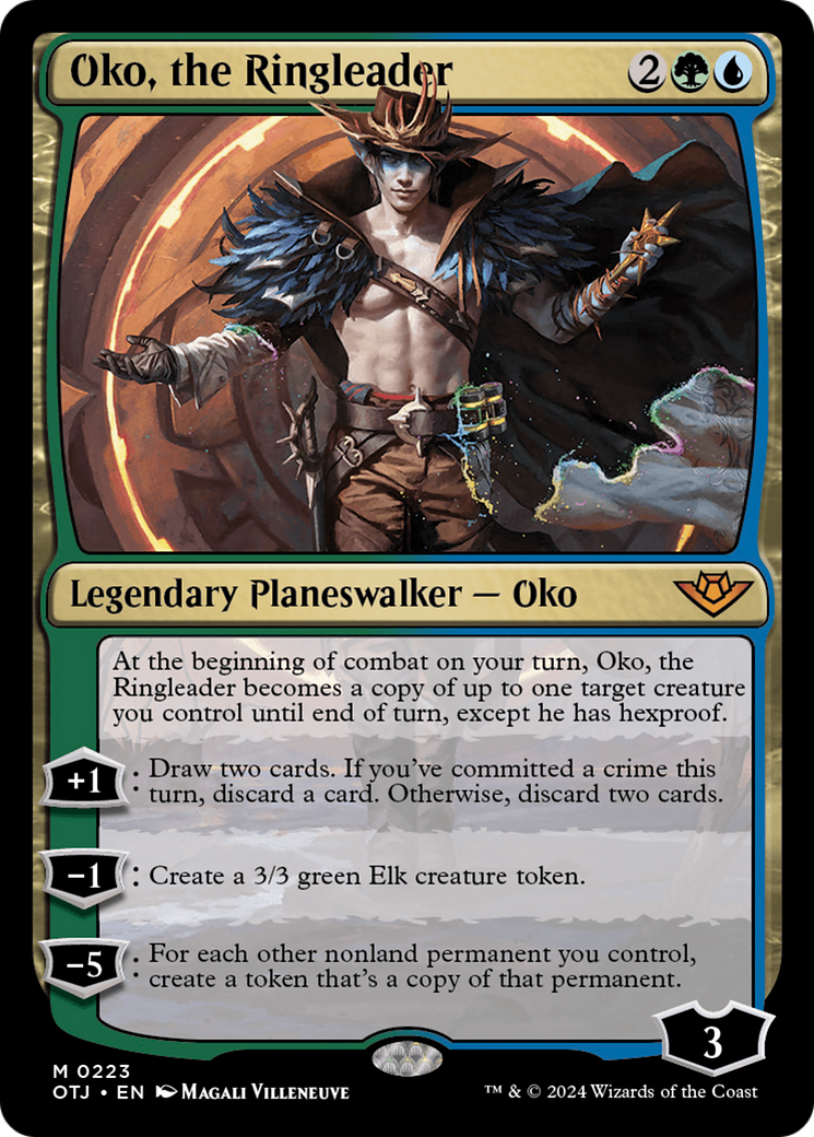 Oko, the Ringleader - Mythic Legendary Planeswalker — Oko card from Outlaws of Thunder Junction