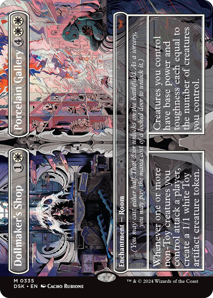 Dollmaker's Shop // Porcelain Gallery - Mythic Enchantment — Room card from Duskmourn: House of Horror