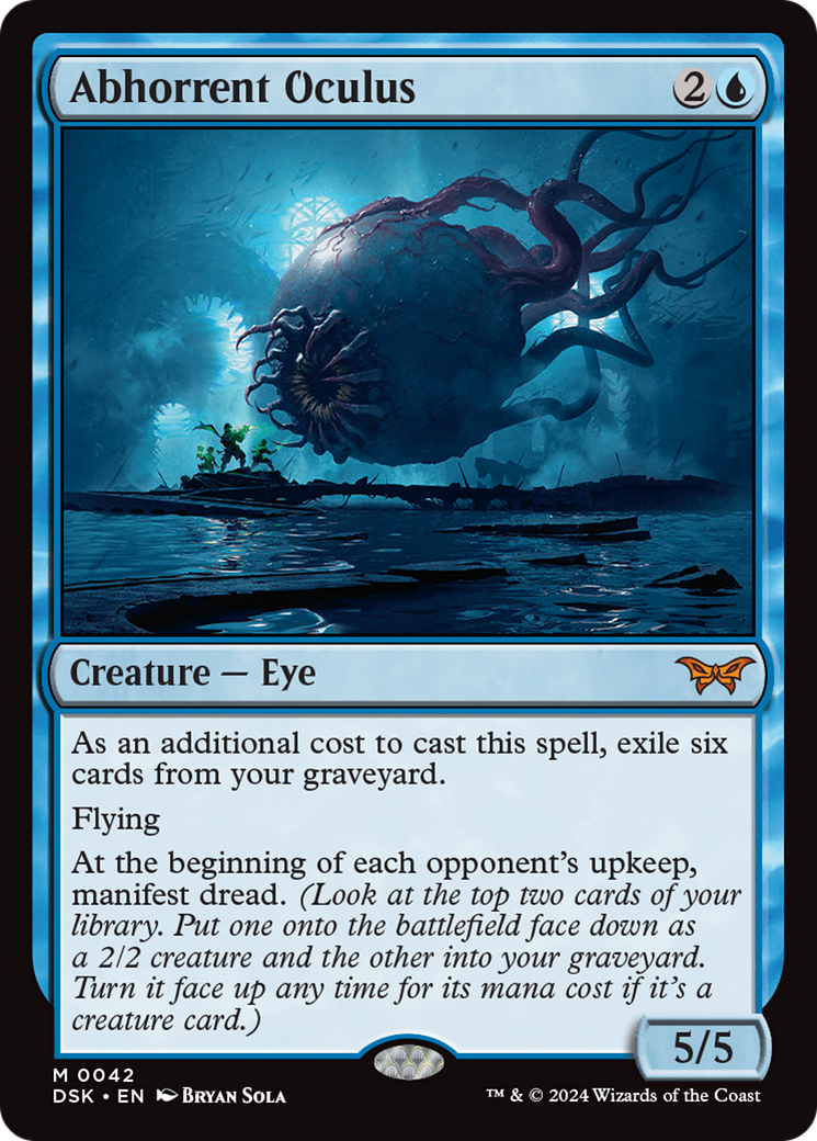 Abhorrent Oculus - Mythic Creature — Eye card from Duskmourn: House of Horror