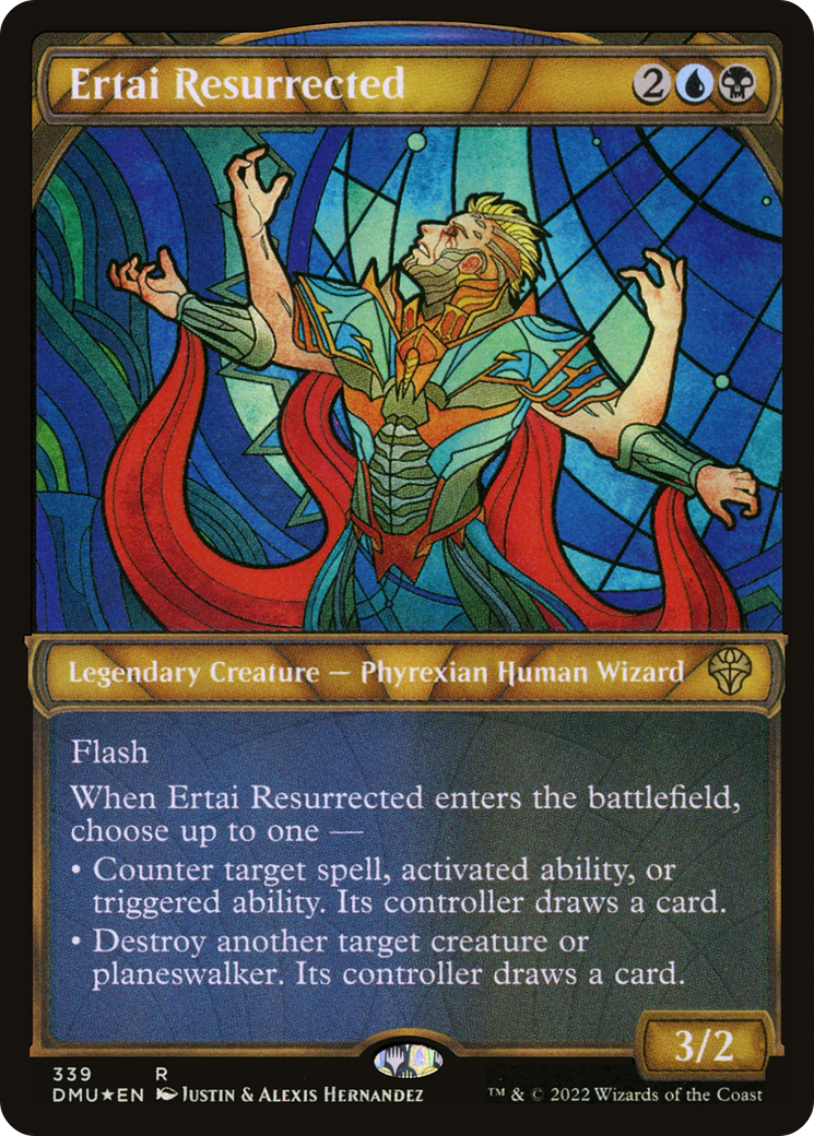 Ertai Resurrected - Rare Legendary Creature — Phyrexian Human Wizard card from Dominaria United