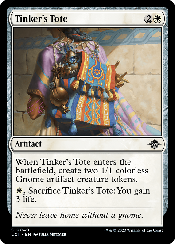 Tinker's Tote - Common Artifact card from The Lost Caverns of Ixalan