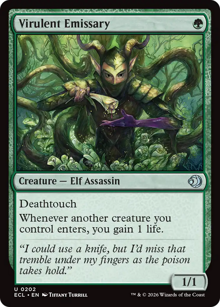 Virulent Emissary - Uncommon Creature — Elf Assassin card from Lorwyn Eclipsed