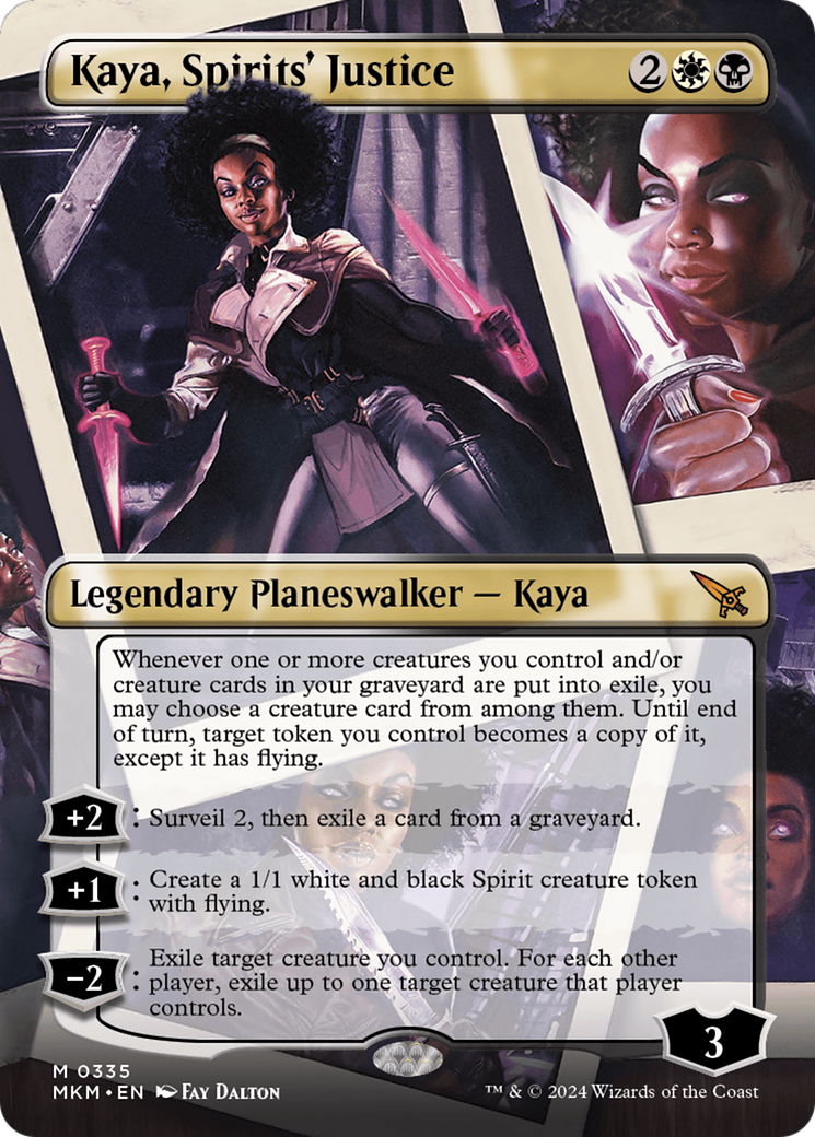Kaya, Spirits' Justice - Mythic Legendary Planeswalker — Kaya card from Murders at Karlov Manor