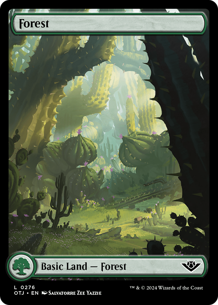 Forest - Common Basic Land — Forest card from Outlaws of Thunder Junction