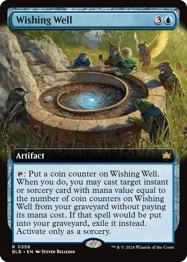 Wishing Well - Rare Artifact card from Bloomburrow