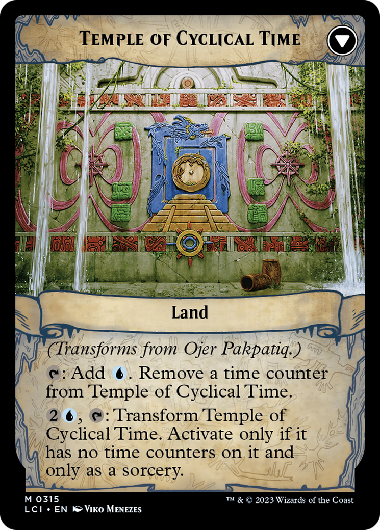 Back face of Ojer Pakpatiq, Deepest Epoch // Temple of Cyclical Time - Legendary Creature — God card