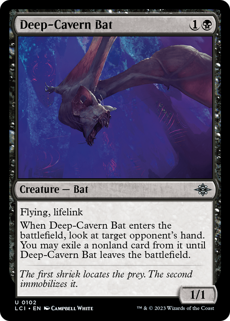 Deep-Cavern Bat - Creature — Bat used in Orzhov main decks