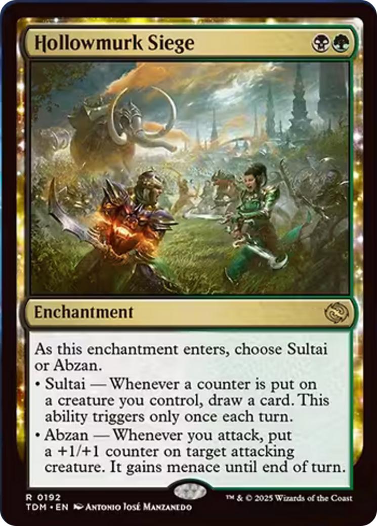 Hollowmurk Siege - Rare Enchantment card from Tarkir: Dragonstorm