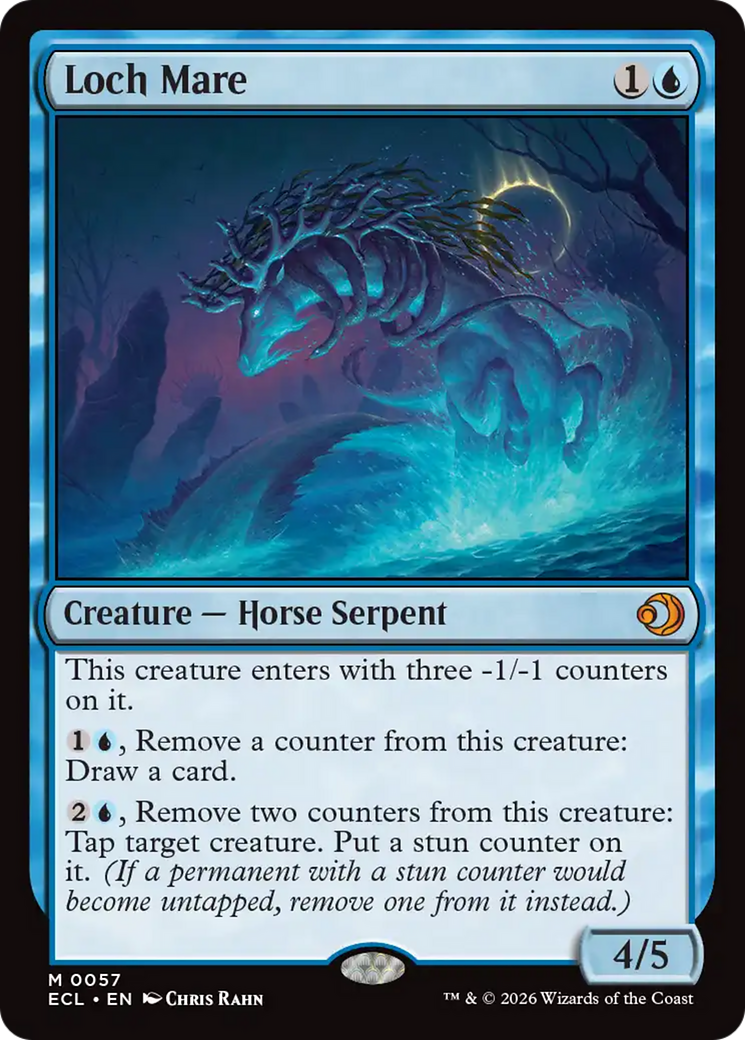 Loch Mare - Mythic Creature — Horse Serpent card from Lorwyn Eclipsed