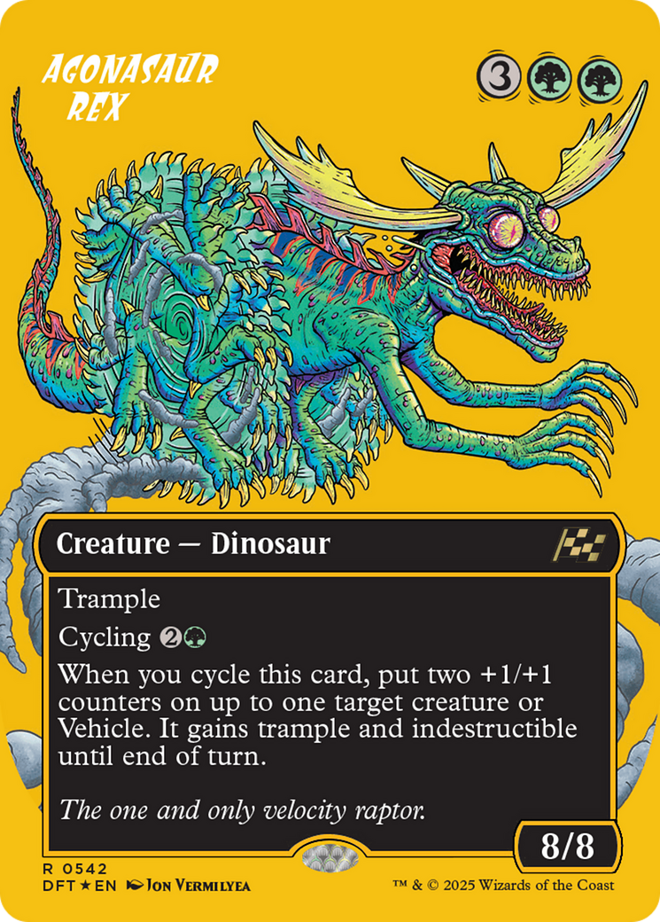 Agonasaur Rex - Rare Creature — Dinosaur card from Aetherdrift