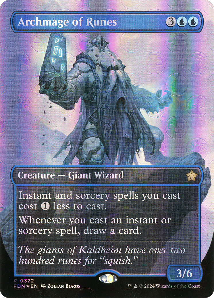 Archmage of Runes - Rare Creature — Giant Wizard card from Foundations