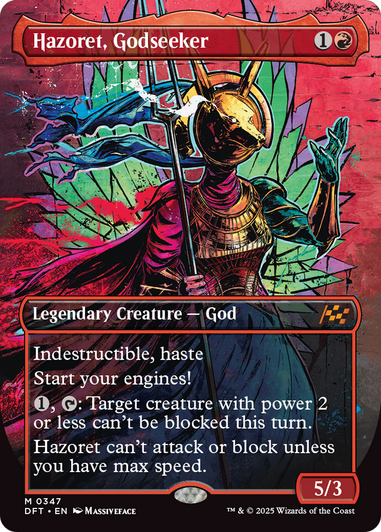 Hazoret, Godseeker - Mythic Legendary Creature — God card from Aetherdrift