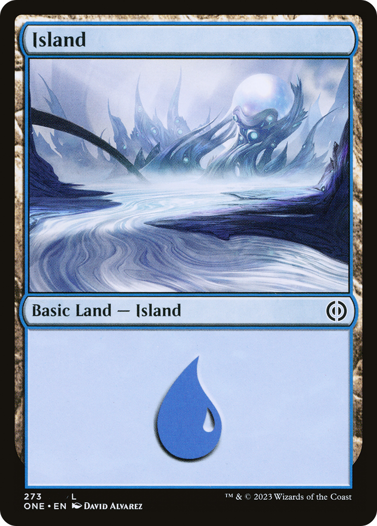 Island - Common Basic Land — Island card from Phyrexia: All Will Be One