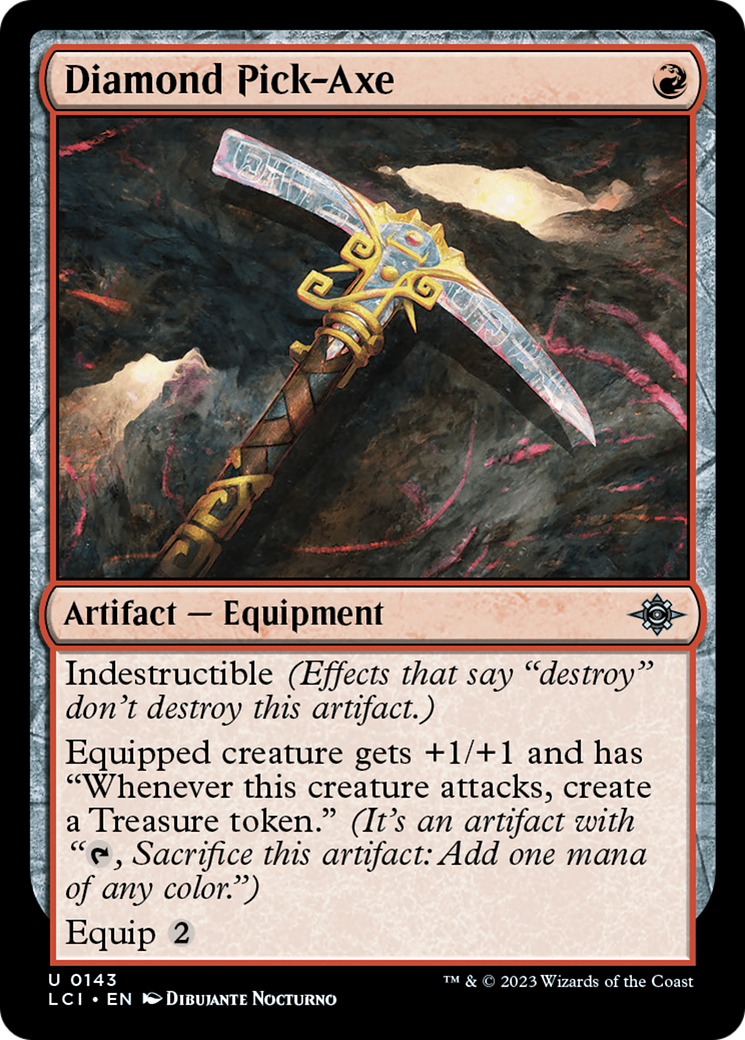 Diamond Pick-Axe - Uncommon Artifact — Equipment card from The Lost Caverns of Ixalan