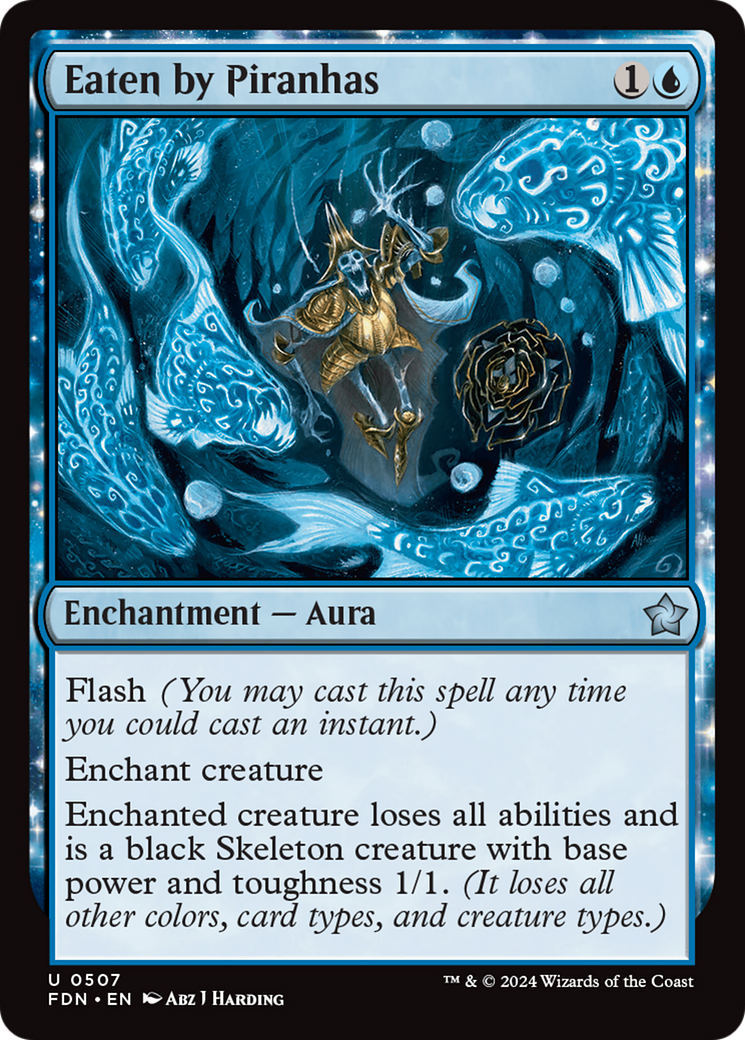 Eaten by Piranhas - Uncommon Enchantment — Aura card from Foundations