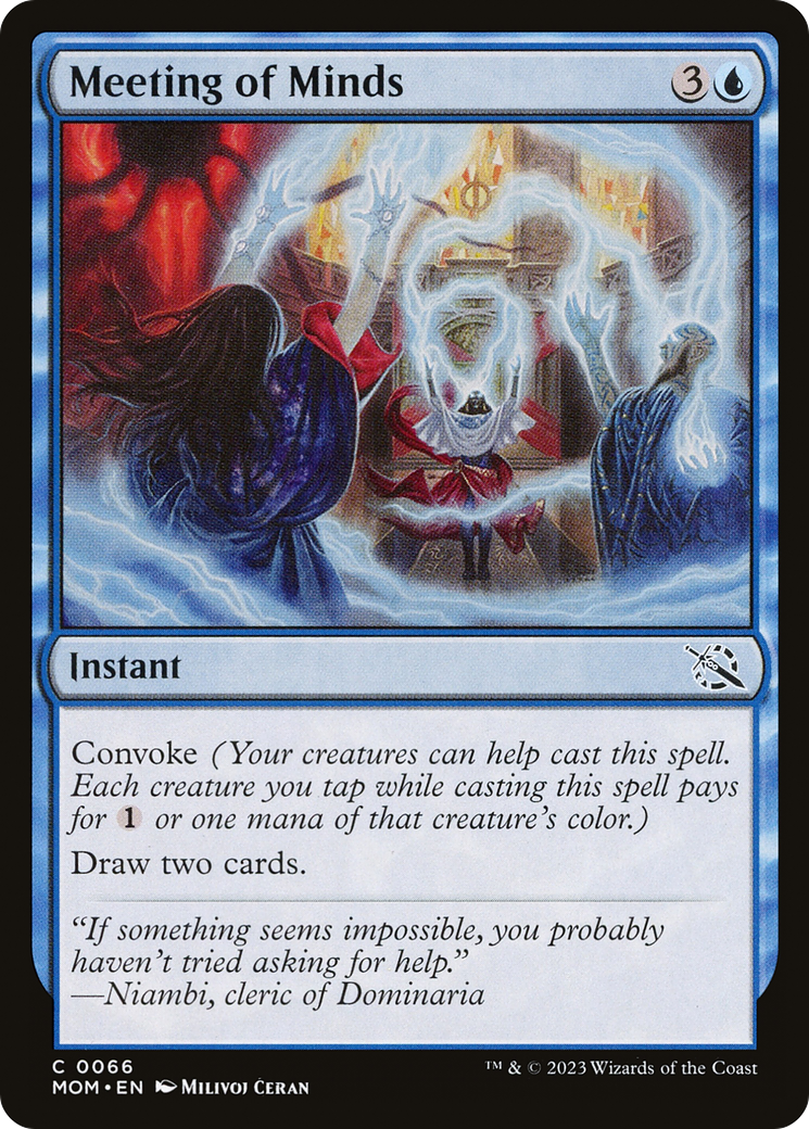 Meeting of Minds - Common Instant card from March of the Machine
