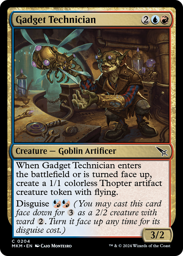 Gadget Technician - Common Creature — Goblin Artificer card from Murders at Karlov Manor