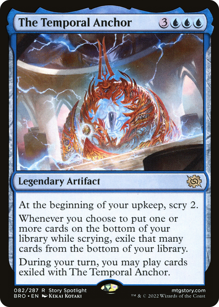 The Temporal Anchor - Rare Legendary Artifact card from The Brothers' War