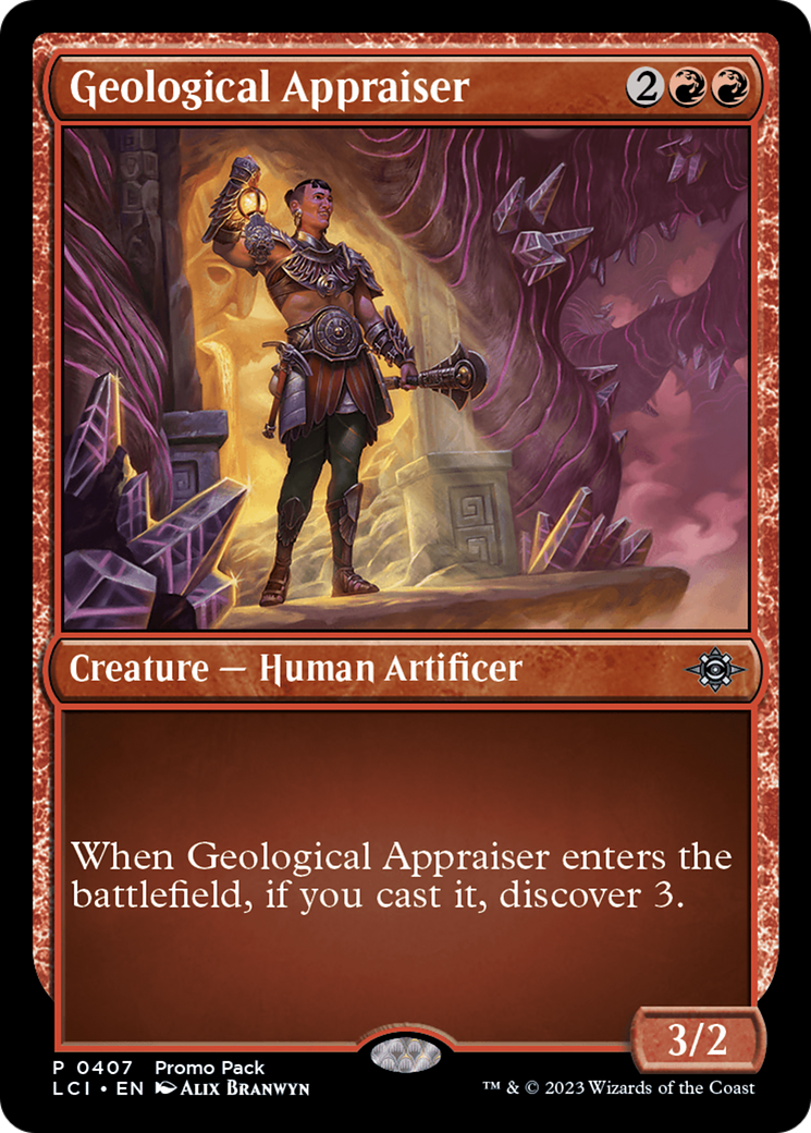 Geological Appraiser - Uncommon Creature — Human Artificer card from The Lost Caverns of Ixalan