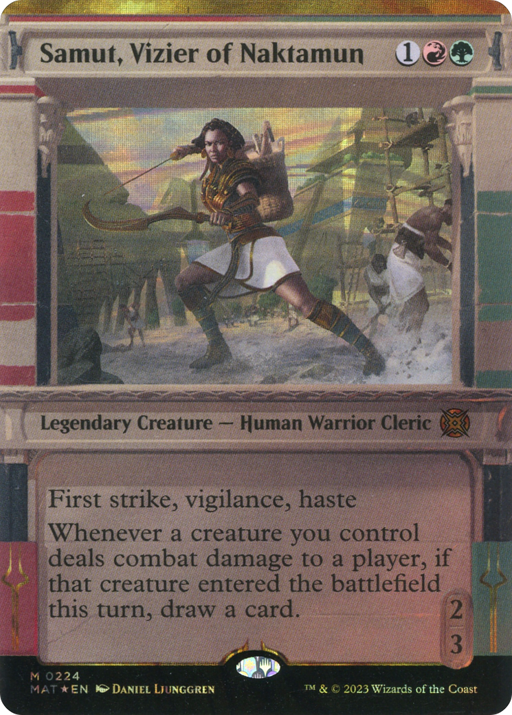 Samut, Vizier of Naktamun - Mythic Legendary Creature — Human Warrior Cleric card from March of the Machine: The Aftermath