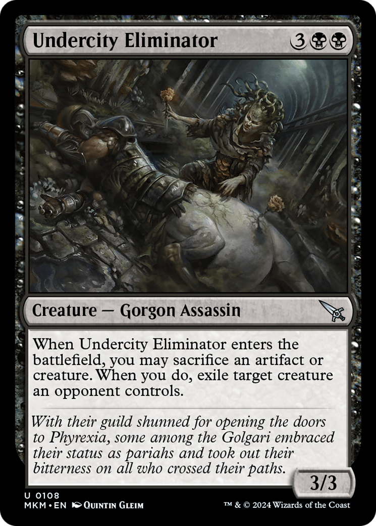 Undercity Eliminator - Uncommon Creature — Gorgon Assassin card from Murders at Karlov Manor