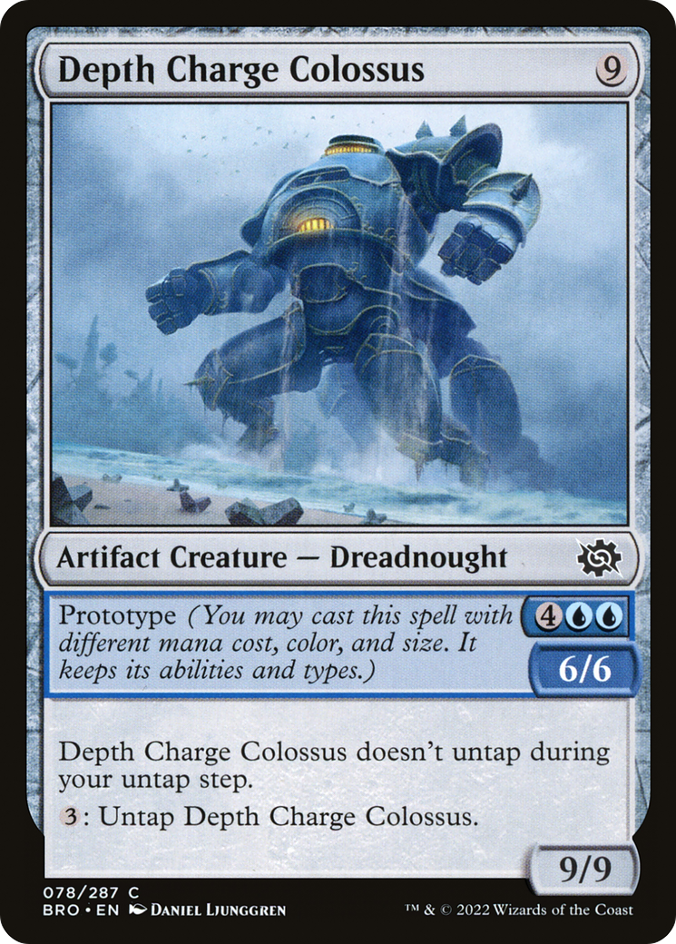 Depth Charge Colossus - Common Artifact Creature — Dreadnought card from The Brothers' War