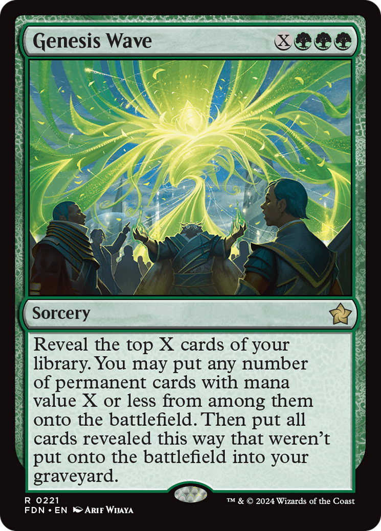 Genesis Wave - Rare Sorcery card from Foundations