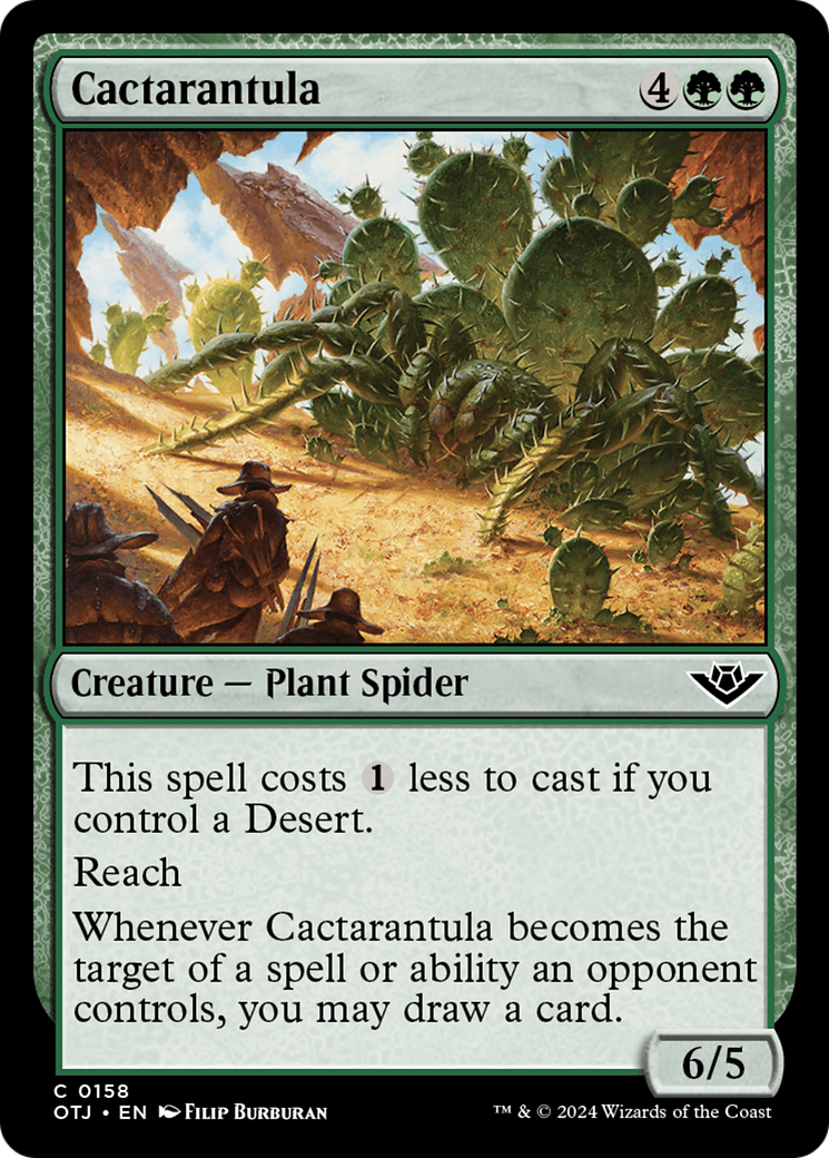 Cactarantula - Common Creature — Plant Spider card from Outlaws of Thunder Junction