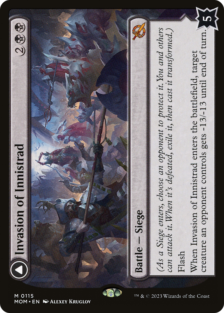 Invasion of Innistrad // Deluge of the Dead - Mythic Enchantment card from March of the Machine