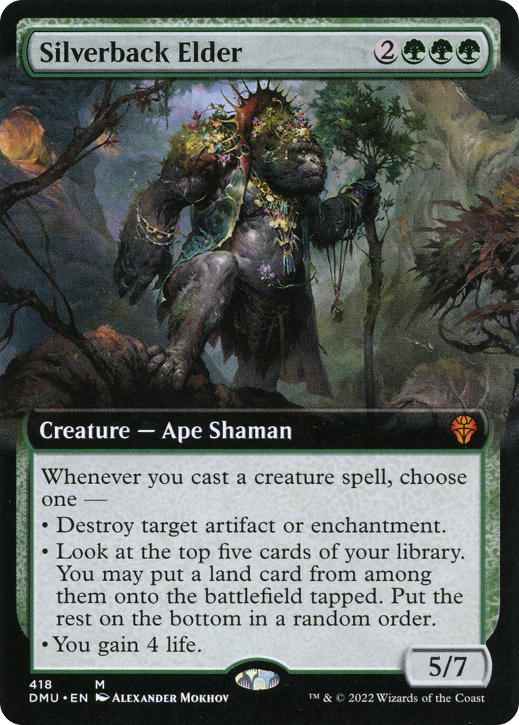Silverback Elder - Mythic Creature — Ape Shaman card from Dominaria United