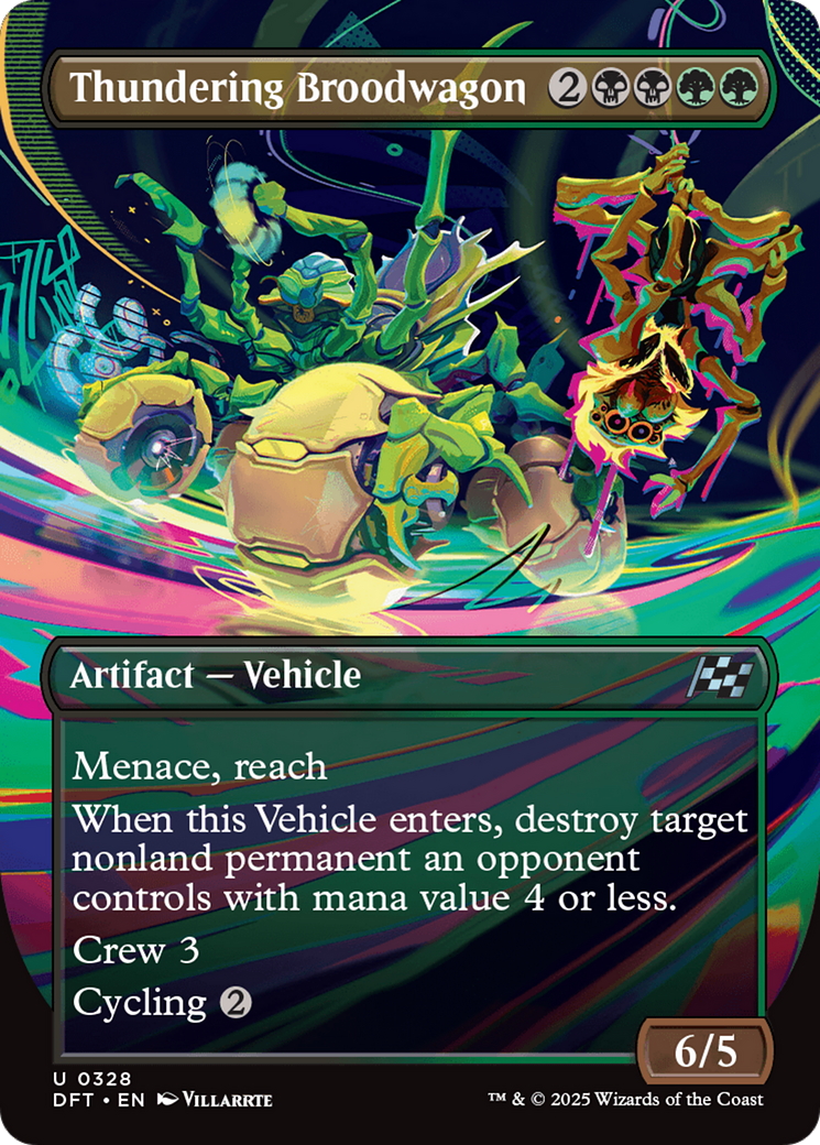 Thundering Broodwagon - Uncommon Artifact — Vehicle card from Aetherdrift