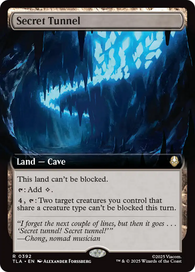 Secret Tunnel - Rare Land — Cave card from Avatar: The Last Airbender